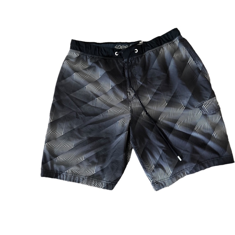 Speedo, black and white shorts size 38